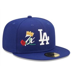 LA Dodgers New Era Royal 7x World Series Champions Crown 59FIFTY Fitted Hat